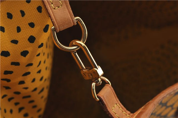 Auth Louis Vuitton Monogram Wave Neverfull MM Tote Bag Yellow M40685 LV 9398E