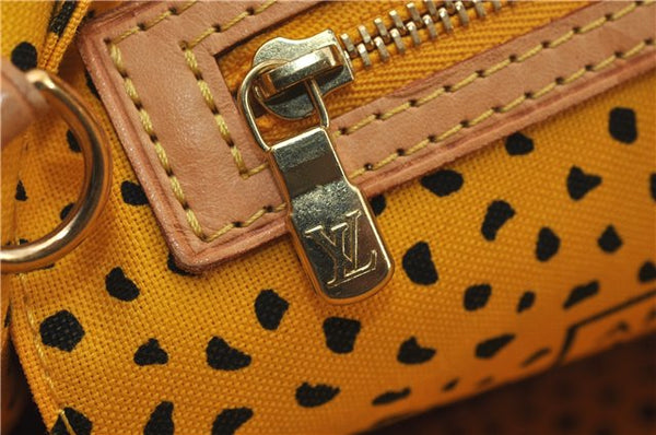 Auth Louis Vuitton Monogram Wave Neverfull MM Tote Bag Yellow M40685 LV 9398E