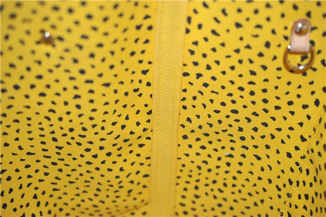 Auth Louis Vuitton Monogram Wave Neverfull MM Tote Bag Yellow M40685 LV 9398E