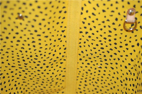 Auth Louis Vuitton Monogram Wave Neverfull MM Tote Bag Yellow M40685 LV 9398E