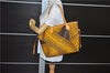 Auth Louis Vuitton Monogram Wave Neverfull MM Tote Bag Yellow M40685 LV 9398E