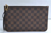 Authentic Louis Vuitton Damier Neverfull Pouch Purse Clutch Bag LV 9404E