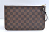 Authentic Louis Vuitton Damier Neverfull Pouch Purse Clutch Bag LV 9404E