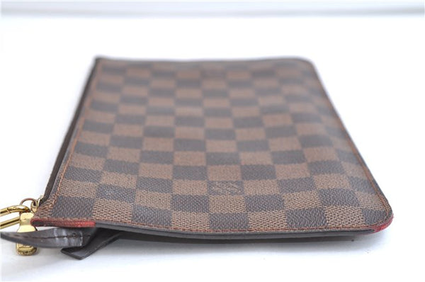 Authentic Louis Vuitton Damier Neverfull Pouch Purse Clutch Bag LV 9404E