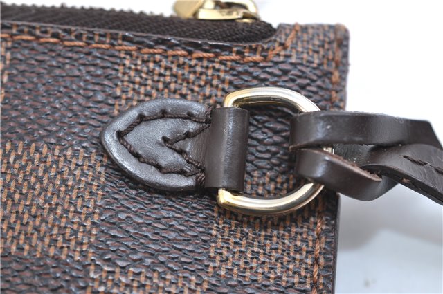 Authentic Louis Vuitton Damier Neverfull Pouch Purse Clutch Bag LV 9404E