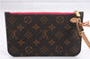 Authentic Louis Vuitton Monogram Neverfull Pouch Purse Clutch Bag Pink LV 9405E