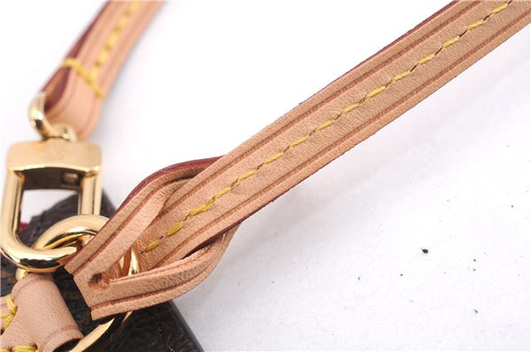 Authentic Louis Vuitton Monogram Neverfull Pouch Purse Clutch Bag Pink LV 9405E