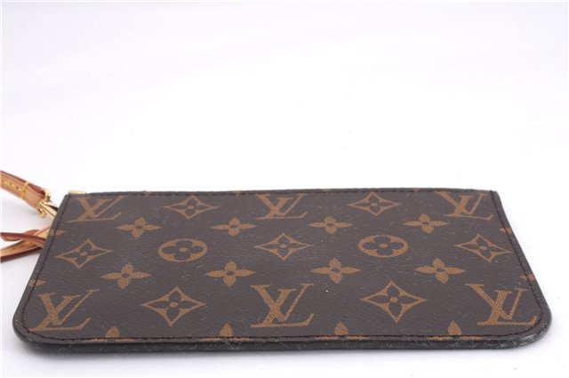 Authentic Louis Vuitton Monogram Neverfull Pouch Purse Clutch Bag Pink LV 9405E