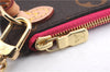 Authentic Louis Vuitton Monogram Neverfull Pouch Purse Clutch Bag Pink LV 9405E