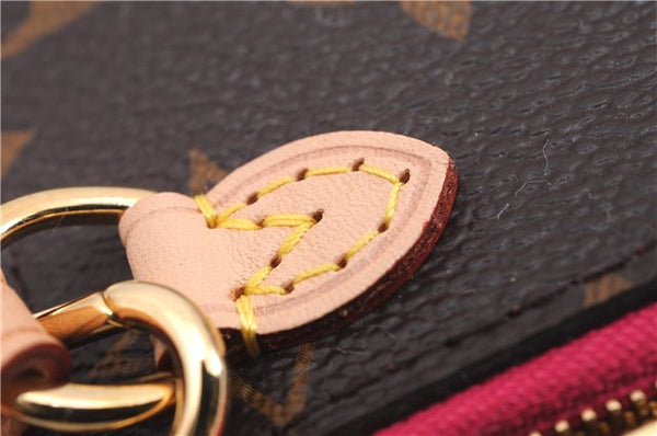 Authentic Louis Vuitton Monogram Neverfull Pouch Purse Clutch Bag Pink LV 9405E