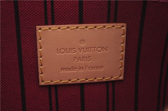 Authentic Louis Vuitton Monogram Neverfull Pouch Purse Clutch Bag Pink LV 9405E