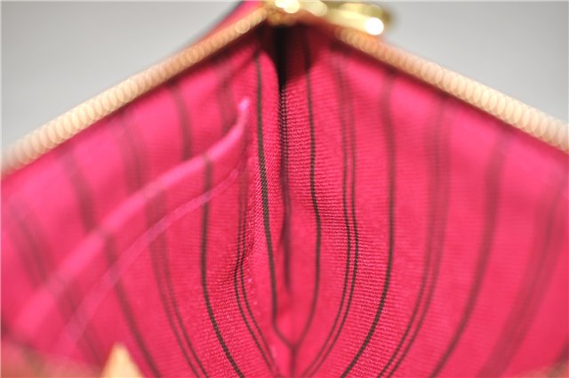 Authentic Louis Vuitton Monogram Neverfull Pouch Purse Clutch Bag Pink LV 9405E