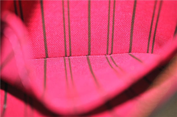 Authentic Louis Vuitton Monogram Neverfull Pouch Purse Clutch Bag Pink LV 9405E