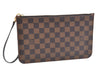Authentic Louis Vuitton Damier Neverfull Pouch Purse Clutch Bag LV 9406E