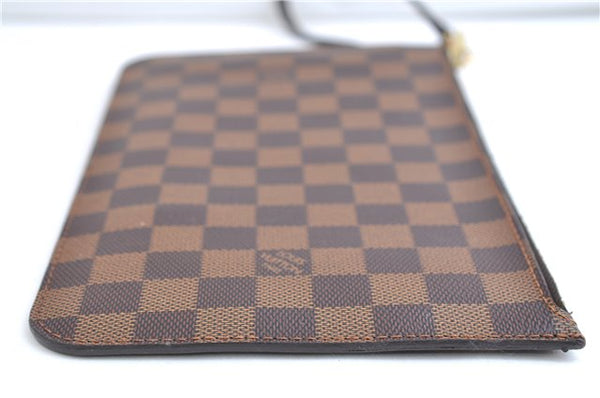 Authentic Louis Vuitton Damier Neverfull Pouch Purse Clutch Bag LV 9406E