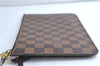Authentic Louis Vuitton Damier Neverfull Pouch Purse Clutch Bag LV 9406E