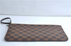 Authentic Louis Vuitton Damier Neverfull Pouch Purse Clutch Bag LV 9406E