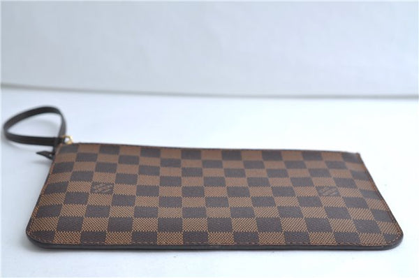 Authentic Louis Vuitton Damier Neverfull Pouch Purse Clutch Bag LV 9406E