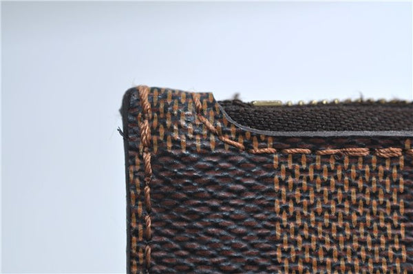 Authentic Louis Vuitton Damier Neverfull Pouch Purse Clutch Bag LV 9406E