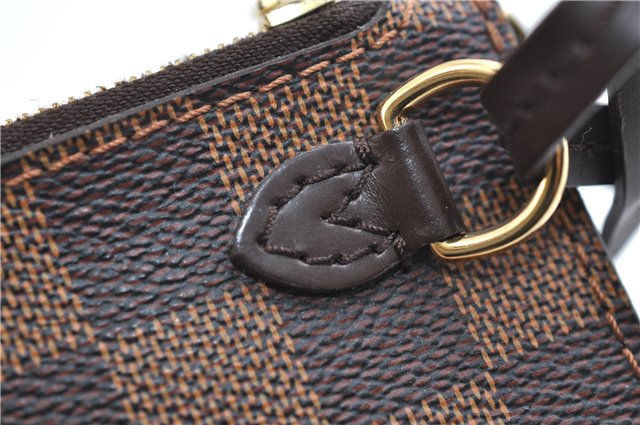 Authentic Louis Vuitton Damier Neverfull Pouch Purse Clutch Bag LV 9406E