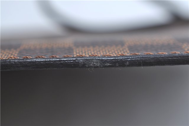 Authentic Louis Vuitton Damier Neverfull Pouch Purse Clutch Bag LV 9406E