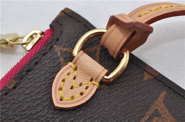Authentic Louis Vuitton Monogram Neverfull Pouch Purse Clutch Bag Pink LV 9407E