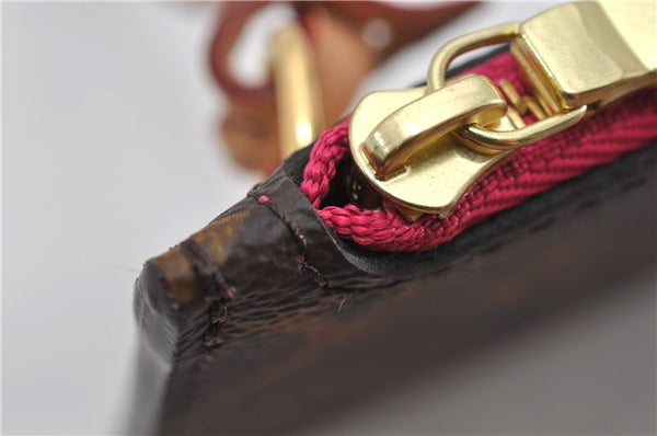 Authentic Louis Vuitton Monogram Neverfull Pouch Purse Clutch Bag Pink LV 9407E