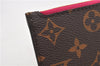 Authentic Louis Vuitton Monogram Neverfull Pouch Purse Clutch Bag Pink LV 9407E