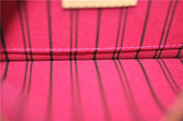Authentic Louis Vuitton Monogram Neverfull Pouch Purse Clutch Bag Pink LV 9407E