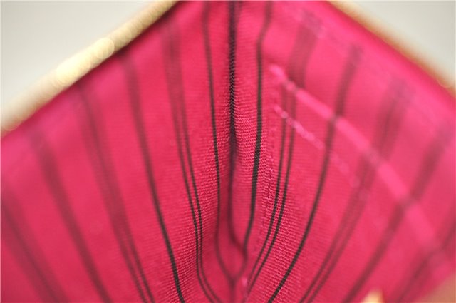Authentic Louis Vuitton Monogram Neverfull Pouch Purse Clutch Bag Pink LV 9407E