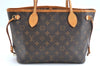 Authentic Louis Vuitton Monogram Neverfull PM Shoulder Tote Bag M40155 LV 9431A