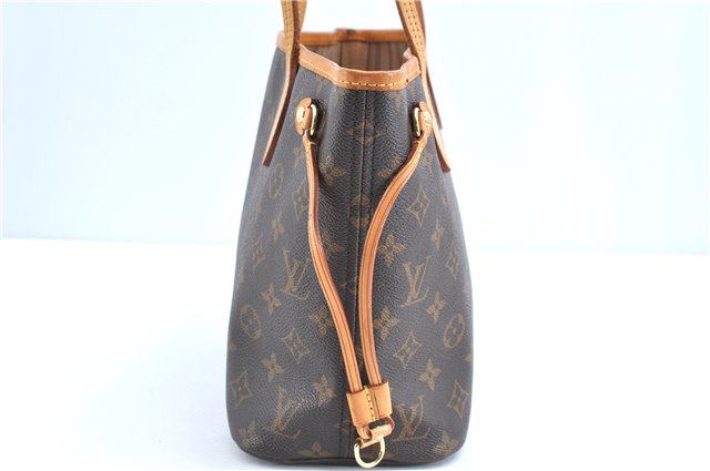 Authentic Louis Vuitton Monogram Neverfull PM Shoulder Tote Bag M40155 LV 9431A