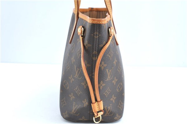 Authentic Louis Vuitton Monogram Neverfull PM Shoulder Tote Bag M40155 LV 9431A