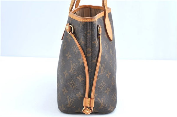 Authentic Louis Vuitton Monogram Neverfull PM Shoulder Tote Bag M40155 LV 9431A