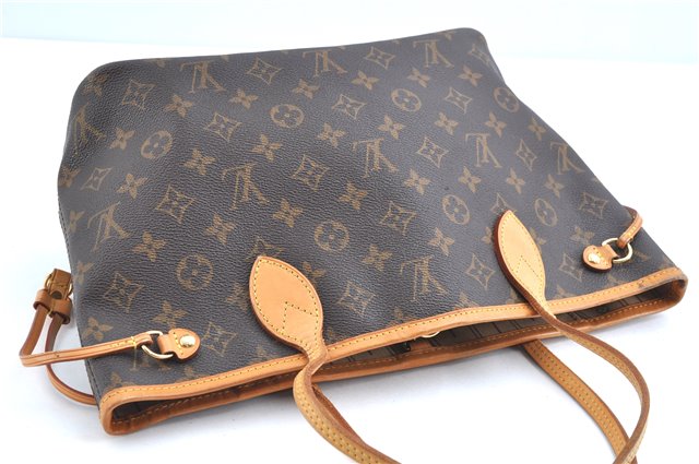 Authentic Louis Vuitton Monogram Neverfull PM Shoulder Tote Bag M40155 LV 9431A