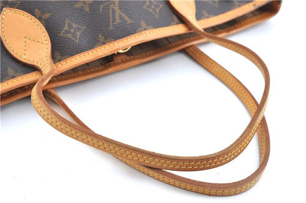 Authentic Louis Vuitton Monogram Neverfull PM Shoulder Tote Bag M40155 LV 9431A