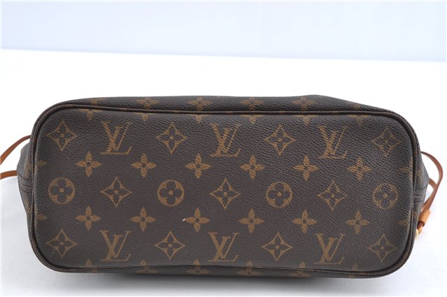 Authentic Louis Vuitton Monogram Neverfull PM Shoulder Tote Bag M40155 LV 9431A