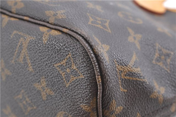 Authentic Louis Vuitton Monogram Neverfull PM Shoulder Tote Bag M40155 LV 9431A