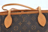 Authentic Louis Vuitton Monogram Neverfull PM Shoulder Tote Bag M40155 LV 9431A
