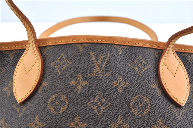 Authentic Louis Vuitton Monogram Neverfull PM Shoulder Tote Bag M40155 LV 9431A