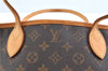 Authentic Louis Vuitton Monogram Neverfull PM Shoulder Tote Bag M40155 LV 9431A