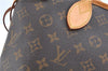 Authentic Louis Vuitton Monogram Neverfull PM Shoulder Tote Bag M40155 LV 9431A