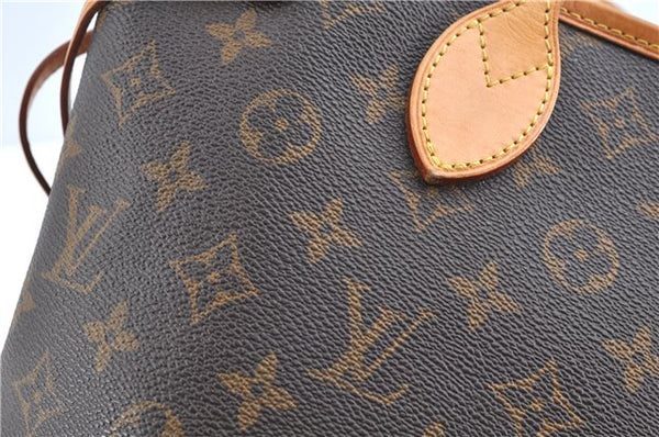 Authentic Louis Vuitton Monogram Neverfull PM Shoulder Tote Bag M40155 LV 9431A