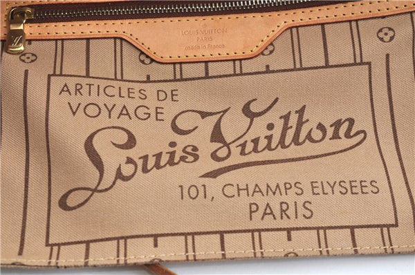 Authentic Louis Vuitton Monogram Neverfull PM Shoulder Tote Bag M40155 LV 9431A