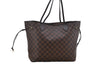 Auth Louis Vuitton Damier Neverfull MM Rose Ballerine Tote Bag N41603 LV 9476C