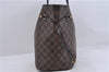 Auth Louis Vuitton Damier Neverfull MM Rose Ballerine Tote Bag N41603 LV 9476C