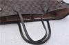 Auth Louis Vuitton Damier Neverfull MM Rose Ballerine Tote Bag N41603 LV 9476C