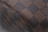 Auth Louis Vuitton Damier Neverfull MM Rose Ballerine Tote Bag N41603 LV 9476C
