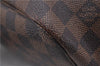 Auth Louis Vuitton Damier Neverfull MM Rose Ballerine Tote Bag N41603 LV 9476C