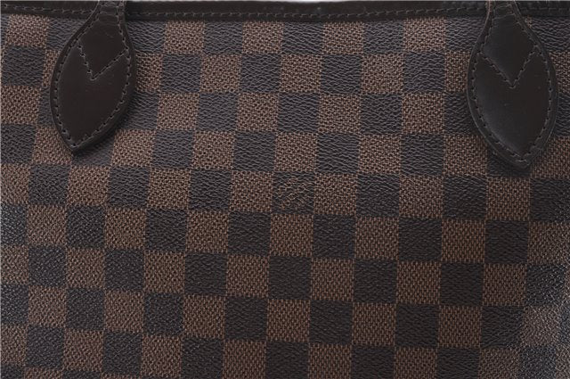 Auth Louis Vuitton Damier Neverfull MM Rose Ballerine Tote Bag N41603 LV 9476C